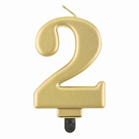 SVIEKA slica 2 zlat metalick 8 cm