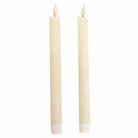 Svieky s LED plamienkom 24 cm, 2 ks