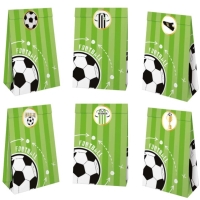 Vreck papierov na sladkosti Futbal 10 x 17,5 cm 6 ks