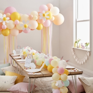 Sada balónků na balónkový oblouk pastel Kopretiny