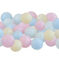 Súprava mini balónikov na balónikový oblúk Pastel 40 ks