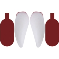 Súprava upírie zuby & krv 1,1 ml