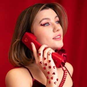 Samolepky �erven� srdce 9 ks