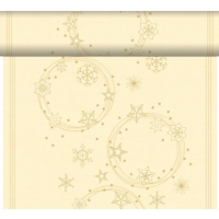 Šerpa na stôl Dunicel Star Shine Cream 40 cm x 4,8 m