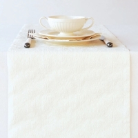 Šerpa na stôl Elegancia biela 33 cm x 6 m