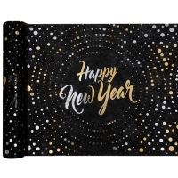erpa stolov HNY ierna s bodkami 28 cm x 5 m