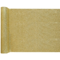 erpa stolov s glitrami zlat 28 cm x 3 m