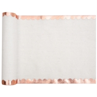 erpa na stl s metalickm okrajom Rose Gold 28 cm x 3 m