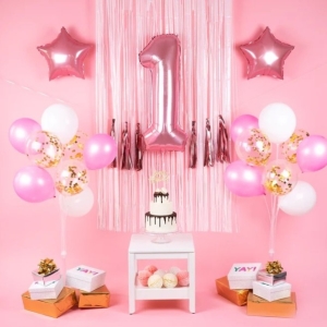 Set balónků 1. narozeniny holčička