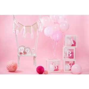 Set dekoranch box na balnky Baby svtle rov 30 x 30 cm 4 ks