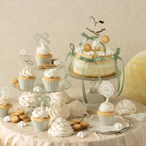 Set na muffiny zelen Oh Baby 6 ks