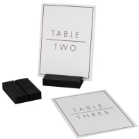 Balenie stojančekov a kariet na očíslovanie stolov čierna/biela 1 - 12