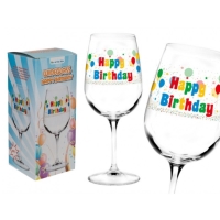 Pohár na víno Happy Birthday 500 ml
