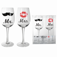Poháre na víno Mr & Mrs 430 ml, 2 ks