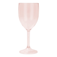 Sklenice na vno transparentn, opakovan pouiteln, Rose gold 2ks