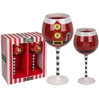 Pohrik sklenen na vno Santa 480 ml, 2 ks