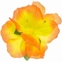 Sponka Havajský kvet, oranžový 1 ks