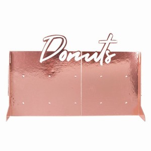 STĚNA na donuty metalická Rose Gold