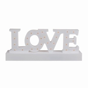 Svatebn LED dekorace LOVE 30 x 12 cm