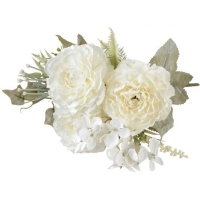 Zvzok umelch kvetov Iskernk biely 32 cm 3 ks