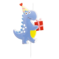 Svka Dinosaur modr s drkem 10cm 1ks