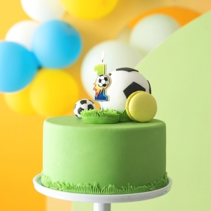 Svka dortov Fotbal "1" 6 cm