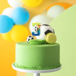 Svka dortov Fotbal "3" 6 cm