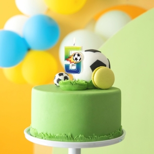 Svka dortov Fotbal "5" 6 cm