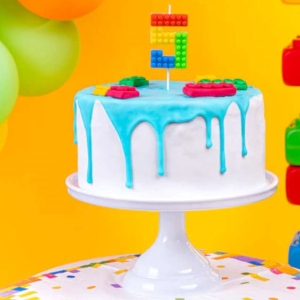 Svka dortov slo 5 Lego kostiky 11 cm