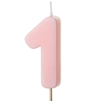 Svieka narodeninov slo 1, svetlo ruov 5,5 cm