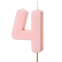 Svieka narodeninov slo 4, svetlo ruov 5,5 cm