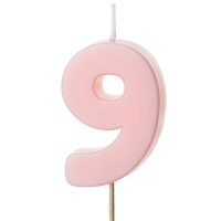 Svieka narodeninov slo 9, svetlo ruov 5,5 cm