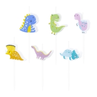 Svky Dinosaui barevn 6 ks