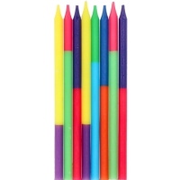 Svieky na tortu Bright Delight 10 cm, 24 ks