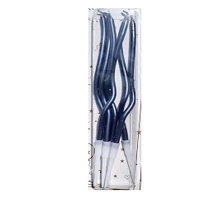Svky dortov toen metalick modr 13 cm 6 ks