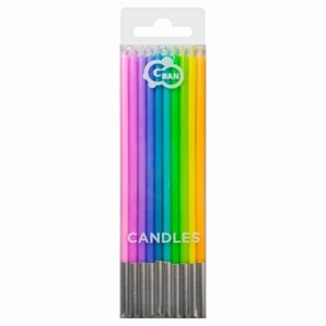 SVKY narozeninov Pastel multicolor 14,5cm 10ks