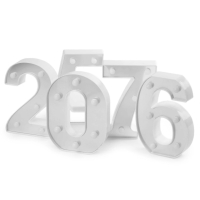 Svietiaca slica 2024 Happy New Year 16 cm