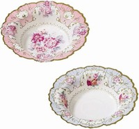 TANIERE hlbok papierov Floral 19cm 12ks