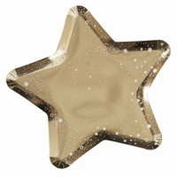 TANIERE papierové Hviezda zlatá 26cm 8ks