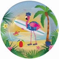 TANIERE papierov Plameniak Flamingo 23cm 8ks