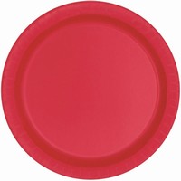 Taniere papierové červené Eco 22 cm, 16 ks