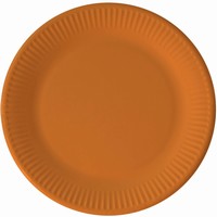 Taniere papierové kompostovateľné oranžové 23 cm, 8 ks