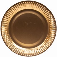 Taniere papierov metalick Rose Gold 23 cm, 8 ks