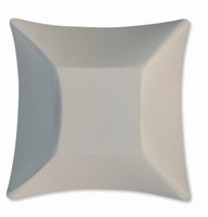 Tanieriky štvorcové kompostovateľné biele 11,6 cm, 8 ks