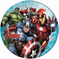 Taniere papierové Avengers 23 cm, 8 ks