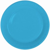 Tanieriky papierové modré 23 cm, 8 ks