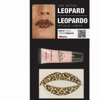 Tetovanie na pery Leopard