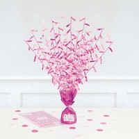 TĚŽÍTKO na balónky střapaté růžové