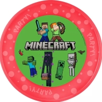 Talíř opakovaně použitelný Minecraft 21 cm