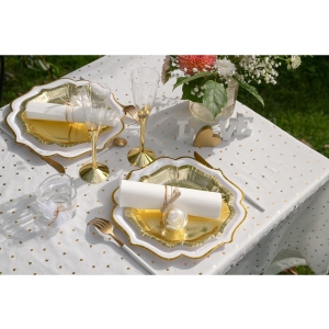 Tale paprov metalick zlat 27 cm